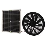 Snq - ventilateur aliment par panneau solaire 100w, puissant ventilateur d'extraction solaire avec coque, ...