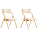 Sobuy lot de 2 chaises pliantes blanc 54x48, 01x80, 01cm classique fst40 - wx2