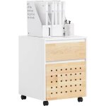 Sobuy - ask06 - wn caisson de bureau � roulettes, organiseur bureau, meuble de rangement bureau, caisson ...