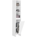 Sobuy bzr158 - w meuble colonne salle de bain, armoire de rangement placard de rangement troite, 1 porte ...