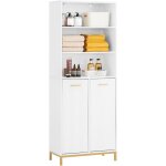 Sobuy - bzr182 - w armoire de salle de bain haute avec sac à linge, colonne meuble salle de bain avec ... Sobuy - bzr182 - w armoire de salle de bain haute avec sac à linge, colonne meuble salle de bain avec ...