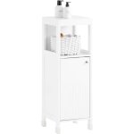 Sobuy bzr186 - w meuble bas salle de bain demi - colonne de salle de bain meuble de rangement armoire ...