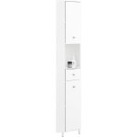 Bzr193 - w meuble de rangement d'angle salle de bain, armoire de rangement placard de rangement troite, ...