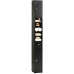 Sobuy - meuble colonne salle de bain, armoire de rangement placard de rangement troite, 1 tiroir, 2 ...