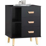 Sobuy - fbt95 - sch table d'appoint bout de canapé table de chevet table de nuit avec 3 tiroirs et 2 ... Sobuy - fbt95 - sch table d'appoint bout de canapé table de chevet table de nuit avec 3 tiroirs et 2 ...