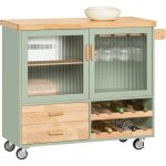 Fkw114 - gr desserte de cuisine sur roulettes lot central de cuisine chariot de cuisine buffet avec ...