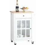 Fkw98 - wn chariot de service desserte de cuisine  roulettes meuble de rangement pour cuisine et salon ...
