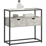 Jamais utilis] sobuy fsb54 - hg table console, table d'entre, meuble d'entre, bout de canap, table ...