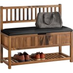 Sobuy fsr150 - n banc de rangement  chaussure, banc d'entre, meuble d'entre, bout de lit, banquette ...
