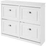 [jamais utilise] sobuy sobuy fsr79 - w armoire  chaussures avec 4 volets rack  chaussures bascule  ...