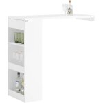 Jamais utilis] sobuy fwt101 - w table de bar murale, table haute de bar, table de cuisine, table  manger, ...