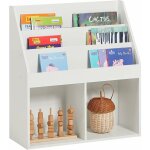 Kmb01 - w bibliothque tagre  livres porte - revues 3 compartiments et 2 cubes ouverts - sobuy