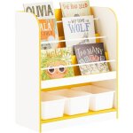 Kmb108 - g Étagère à livres et jouets, bibliothèque enfant, Étagère de rangement pour chambre enfant, ... Kmb108 - g Étagère à livres et jouets, bibliothèque enfant, Étagère de rangement pour chambre enfant, ...