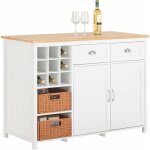 Knl05 - w lot central de cuisine, placard de cuisine, buffet de rangement avec porte - bouteille pour ...