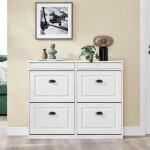 Sobuy - meuble chaussure rangement chaussure 4 abattants armoire  chaussures entre, meuble  chaussures ...