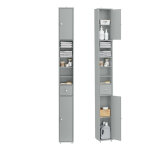 Sobuy meuble colonne salle de bain, armoire de toilette avec 4 �tag�res r�glables, 1 tiroirs et 2 portes, ...