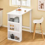 Sobuy table de bar table haute de cuisine table mange debout pour petits espaces, bar pour cuisine, salon, ...