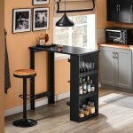 Sobuy table de bar haute de cuisine table mange debout pour petits espaces, bar pour cuisine, salon, ...