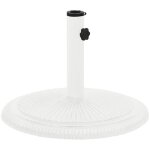 Maison chic - socle de parasol / pied de parasol haute qualité blanc 45x45x30 cm fonte 13304 Maison chic - socle de parasol / pied de parasol haute qualité blanc 45x45x30 cm fonte 13304