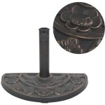 Vidaxl - socle de parasol en résine demi - cercle bronze 9 kg Vidaxl - socle de parasol en résine demi - cercle bronze 9 kg