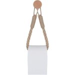 Porte - rouleau de papier toilette vintage en corde de chanvre pour salle de bain (style c)
