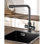 Sofetiy max - robinet de cuisine 3 voies, robinet de cuisine rotatif  360, robinet d'vier pour filtre ...