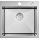 Sofetiy max - vier de cuisine en acier inoxydable, 50 x 48 cm, �vier � encastrer, 50 / 48 cm, �vier � ...