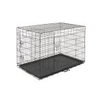125cm pet kennel chat chien pliant caisse en acier animal playpen fil mtal - soges