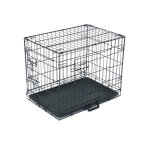 63. 5cm pet kennel chat chien pliant caisse en acier animal playpen fil mtal - soges