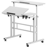 Soges - bureau inclinable et rglable en hauteur pour ordinateur portable, bureau assis - debout mobile ...