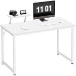 Soges - bureau ordinateur 100x50cm, meuble de bureau pour ordinateur pour salle  manger, salon, cuisine, ...