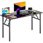 Soges bureau d?ordinateur informatique pliante 120x60cm table d?�tude / � d�ner pliable pour maison / ...