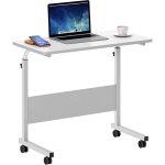 Soges table d'appoint rglable en hauteur pour bureau d'ordinateur portable 80 x 40 cm, table de support ...