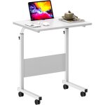 Soges - table pour ordinateur portable rglable en hauteur, petite table d'appoint 6040 cm amovible avec ...