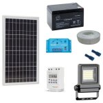 Solairepratique - kit eclairage solaire avec programmateur hebdomadaire 20w - 10w - 1000lm