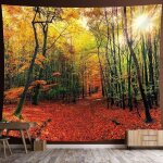 Soleil coucher de soleil forêt arbre tapisserie tenture murale literie tapisserie nature paysage impression ... Soleil coucher de soleil forêt arbre tapisserie tenture murale literie tapisserie nature paysage impression ...