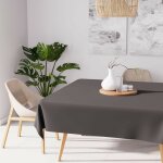 Nappe anti - tches carre 180x180 cm alix anthracite, par soleil d'ocre
