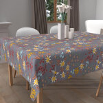 Soleil d ocre - nappe imprime anti - tches carre 180x180 cm artemis, par soleil d'ocre