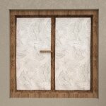 Paire de brise bise 45x90 cm celia kaki, par soleil d'ocre