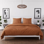 Soleil d ocre - parure de couette en microfibre lavée 260x240 cm boheme terra, par soleil d'ocre Soleil d ocre - parure de couette en microfibre lavée 260x240 cm boheme terra, par soleil d'ocre