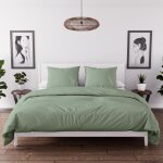 Soleil d ocre - parure de couette en microfibre lavée 260x240 cm boheme vert d'eau, par soleil d'ocre ... Soleil d ocre - parure de couette en microfibre lavée 260x240 cm boheme vert d'eau, par soleil d'ocre ...
