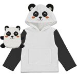 Poncho enfant 60x95 cm panda, par soleil d'ocre