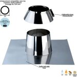 Solin toit plat inox conduit double paroi isol� edilinox - diam�tre 80 mm