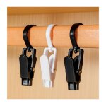 Sollbry - lot de 10 pinces  linge pivotantes  360 - crochet  clip pivotant  360 - portable et antidrapa ...