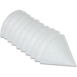 10x filtres coniques pour ventilation, vmc par ex. compatible avec helios, maico, pluggit, zehnder - ...