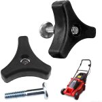 2 pcs poigne de tondeuse, vis de poigne triangulaire pour tondeuse  gazon, boulon de poigne de tondeuse ...
