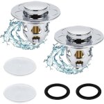 Sollbry - 2 pi�ces bonde de lavabo universel, bouchon lavabo salle de bain, bonde de lavabo pop - up, ...