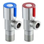 2 pièces vanne d'angle en acier inoxydable, valve triangulaire, vanne d'angle de robinet, valve d'angle ... 2 pièces vanne d'angle en acier inoxydable, valve triangulaire, vanne d'angle de robinet, valve d'angle ...