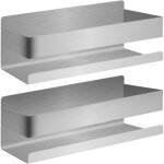 Sollbry - 2pcs rangement douche sans percage noire - etagere salle de bain pour et gel douche - panier ...