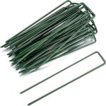 Sollbry - lot de 30 piquets de jardin en forme de u pour gazon artificiel en m�tal vert pour mauvaises ...